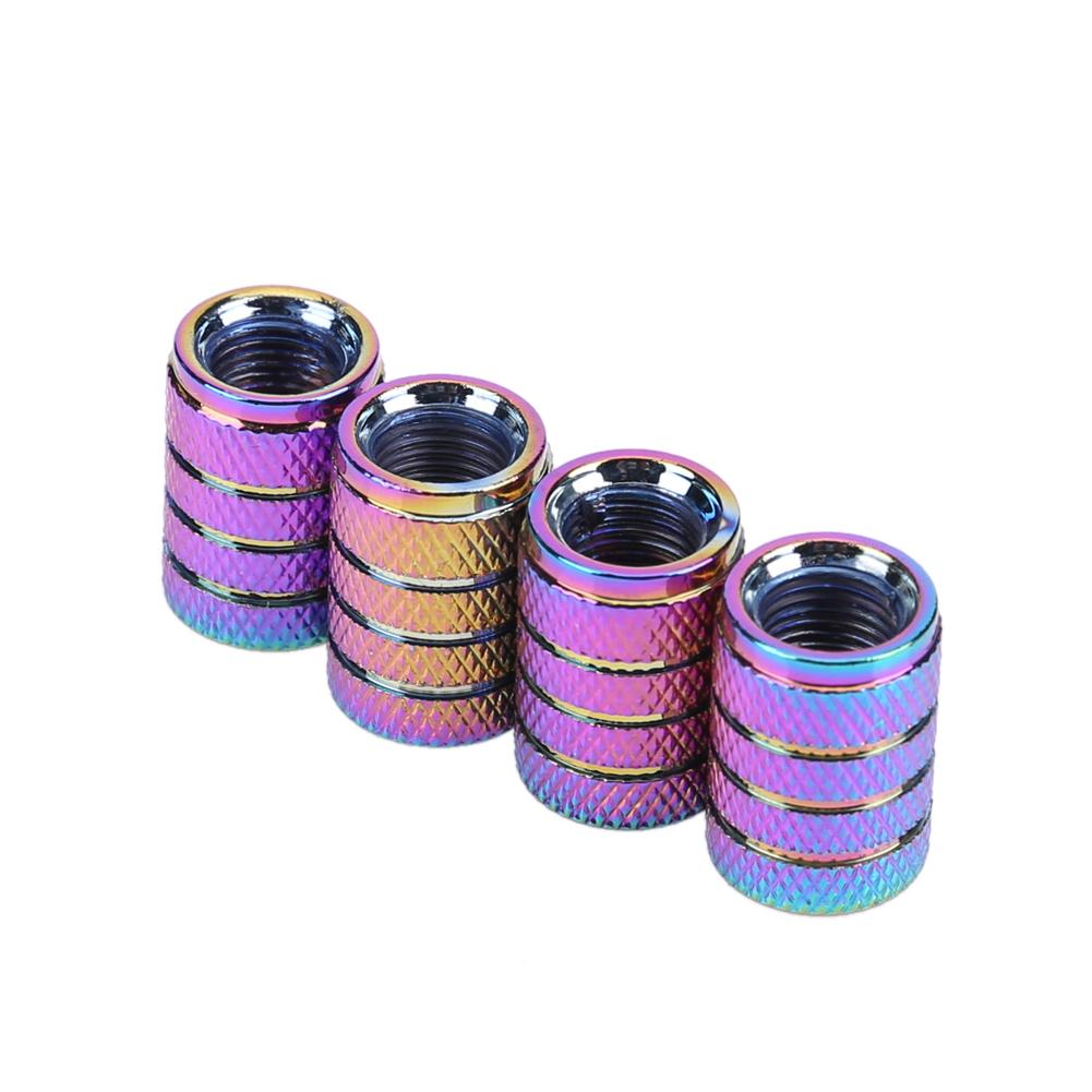 4pcs Rainbow Color Aluminum 3-Groove Style Car Wheel Tire Valve Caps Covers, 501 Original
4pcs Rainbow Color Aluminum 3-Groove Style Car Wheel Tire Valve Caps Covers, 501 Original