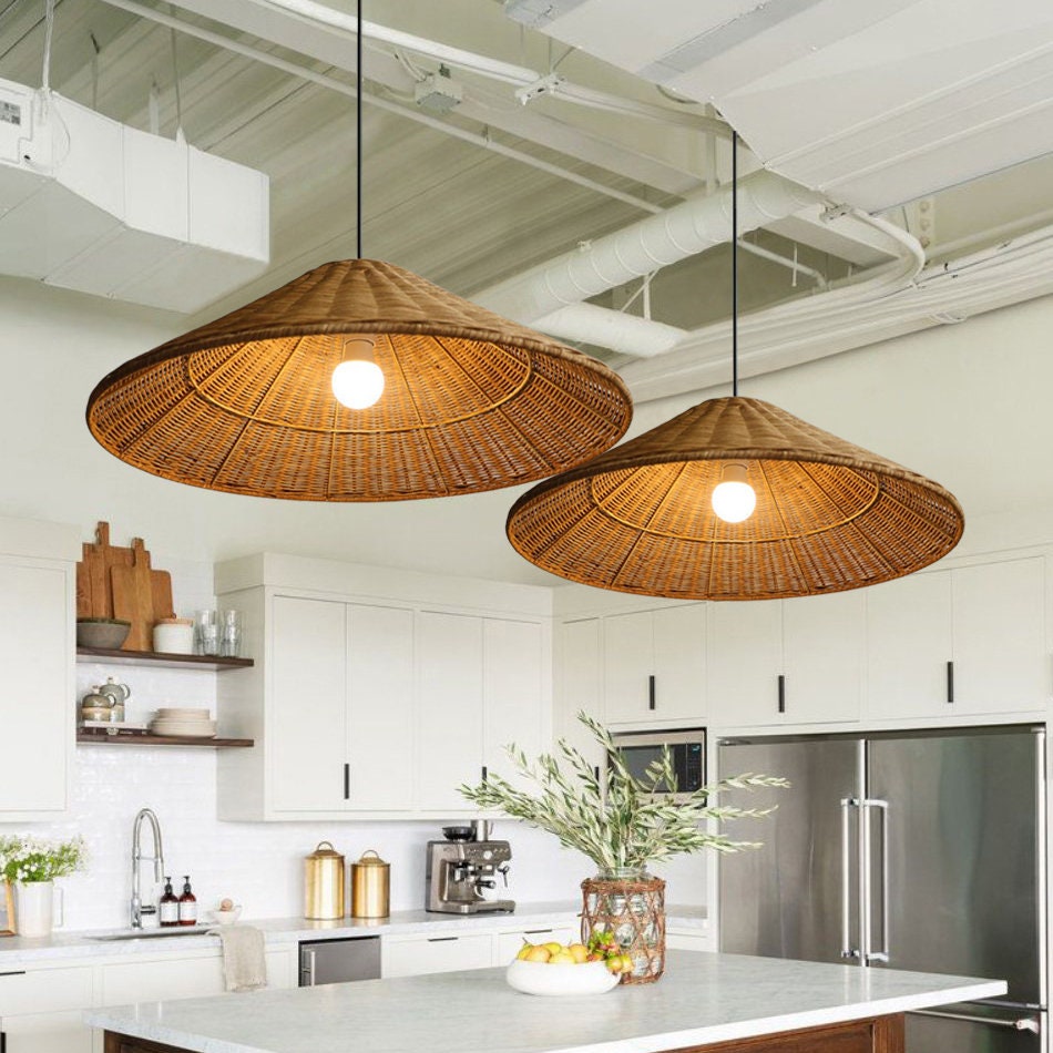 Large rattan lampshade hotsell