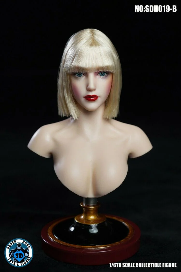 In-stock 1/6 SUPER DUCK SDH019 Female Head Sculpt H#pale-shopify
