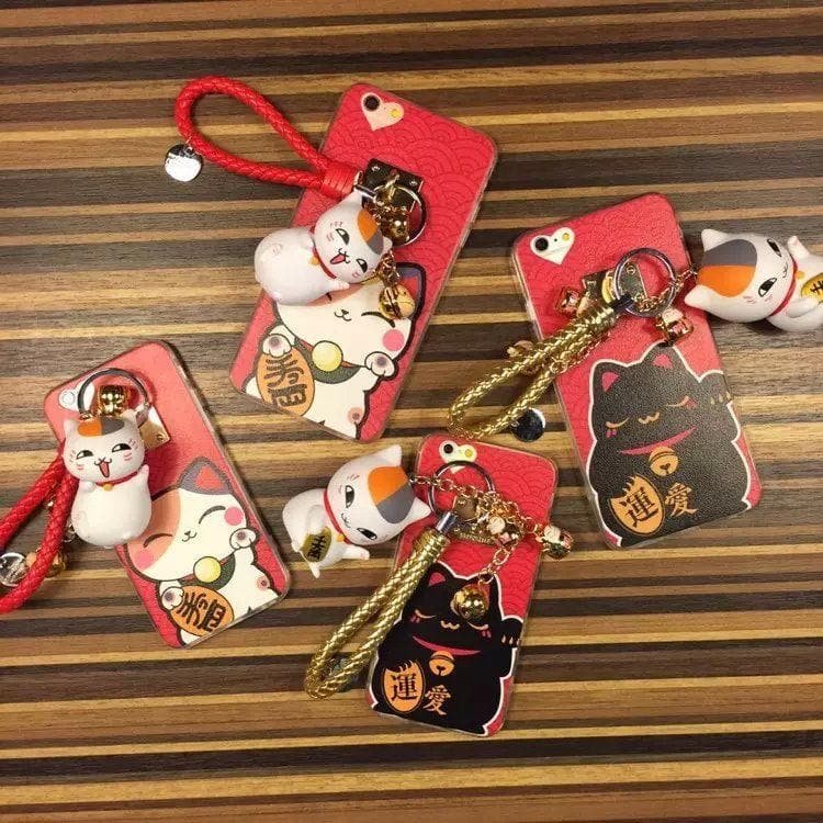 White/Black Fortune Cat Phone Case SP166821