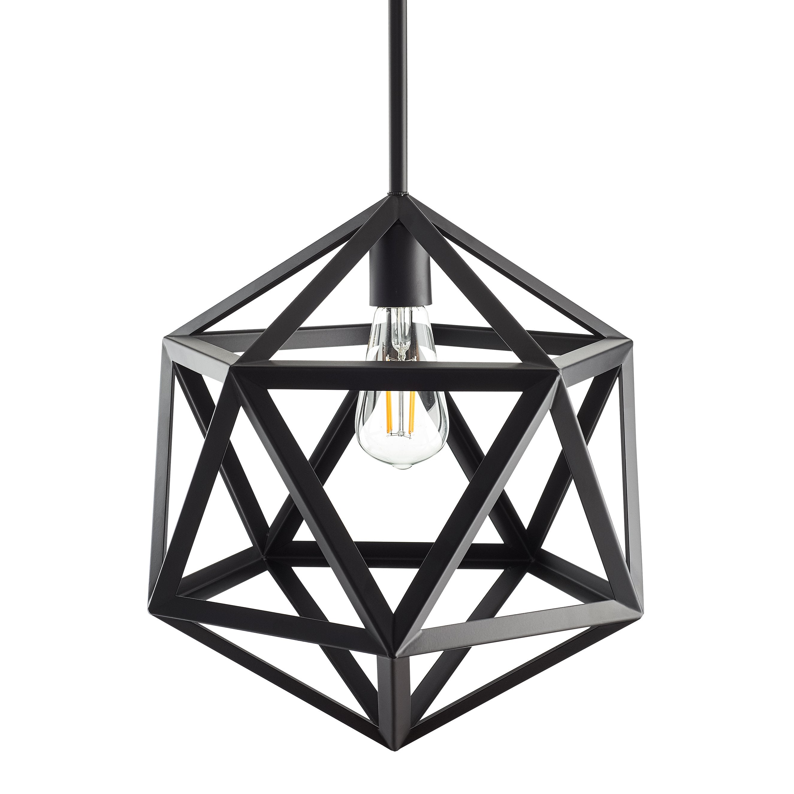 Vizerta Industrial Pendant Light with LED Bulb