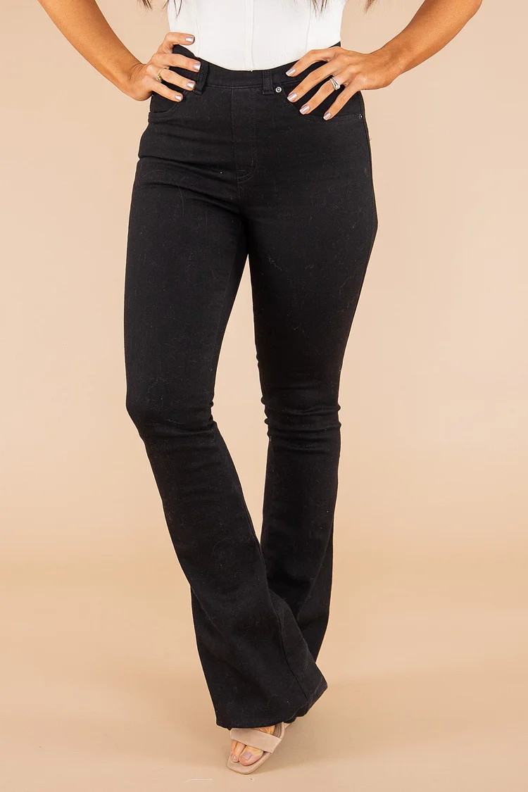 Women's No-Button Stretch Flare Jeans (Buy 2 Free Shipping)