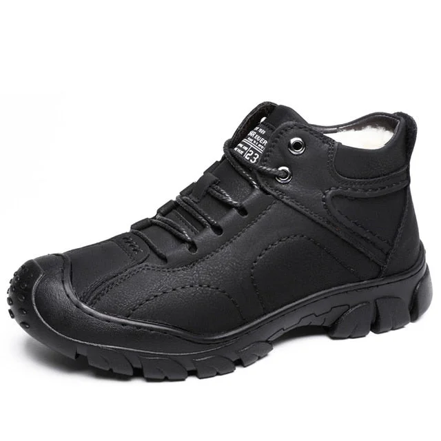 Men Orthopedic Snow Boots Plush Outdoor Ankle Winter Shoes Radinnoo.com