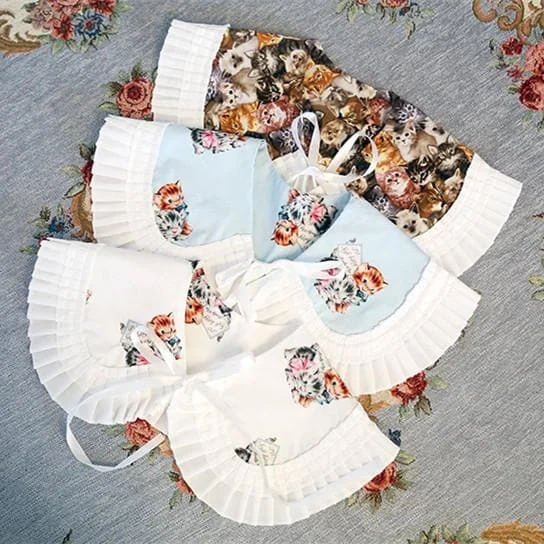 Kawaii Kitty Cat Pattern Detachable Collar SP165363