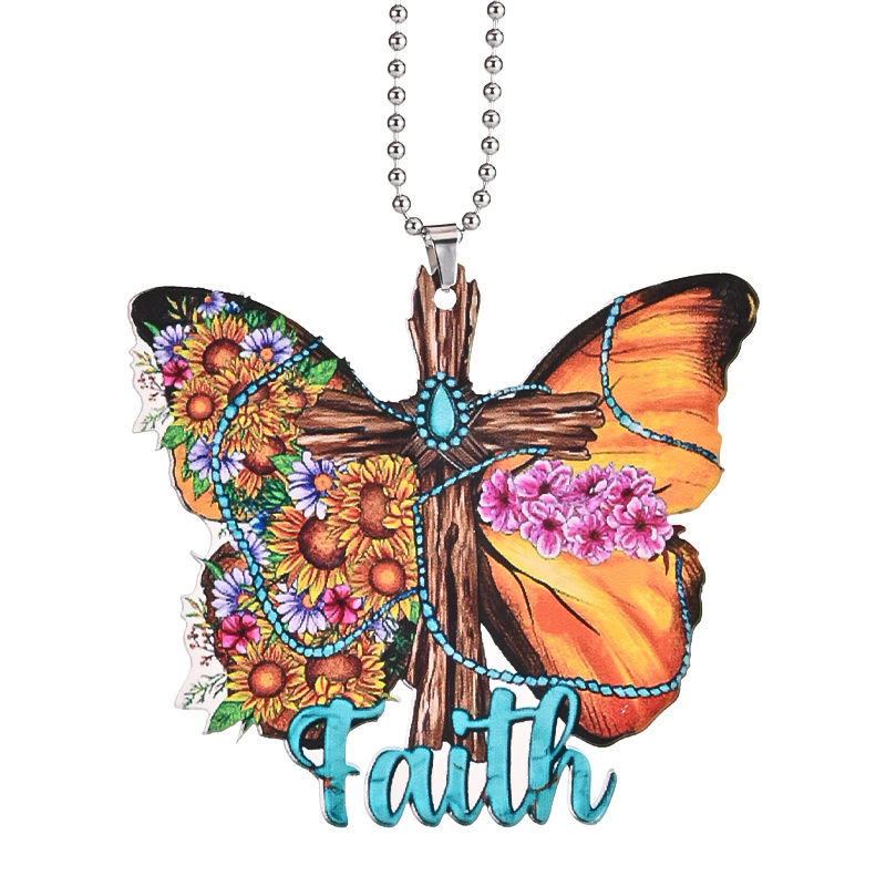 Faith Butterfly Acrylic Bags Ornament Pendant-BSTC1053-Guru-buzz