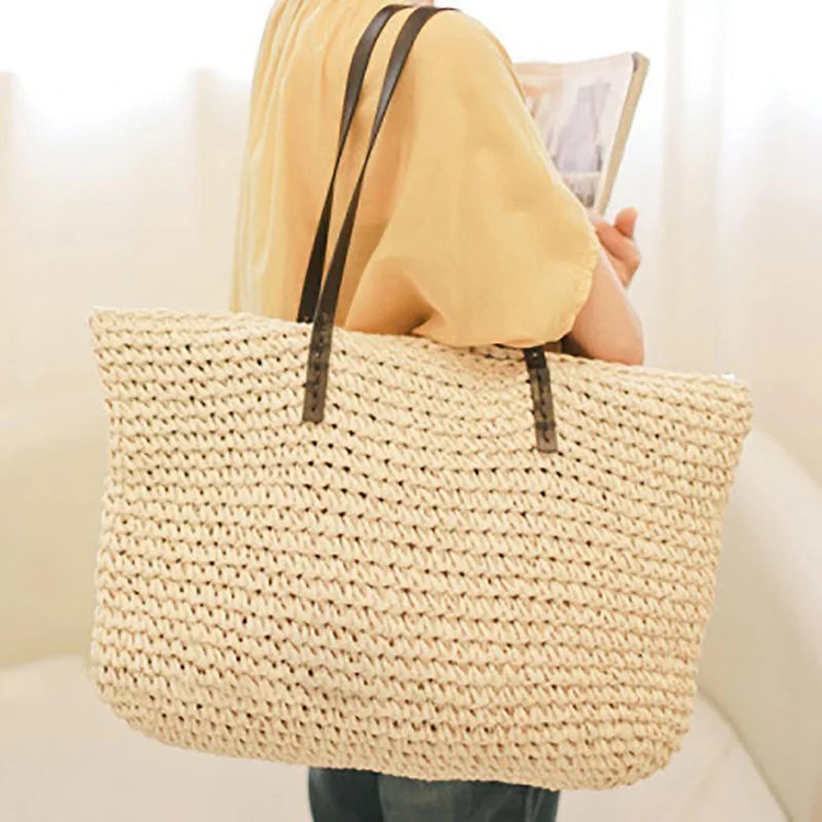 Summer Beach Sea Straw Weave Shoulder Bag