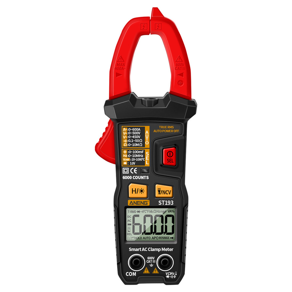 ST193 6000 Counts Digital Current Clamp Meter DC AC Resistance Multimeter, 501 Original
ST193 6000 Counts Digital Current Clamp Meter DC AC Resistance Multimeter, 501 Original