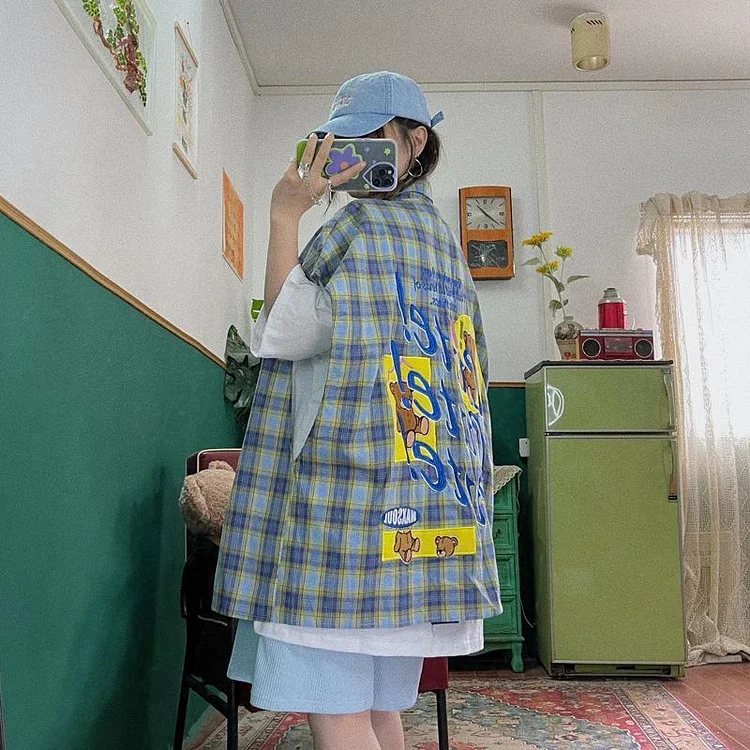 Korean Fashion Sleeveless loose waistcoat jacket TK183