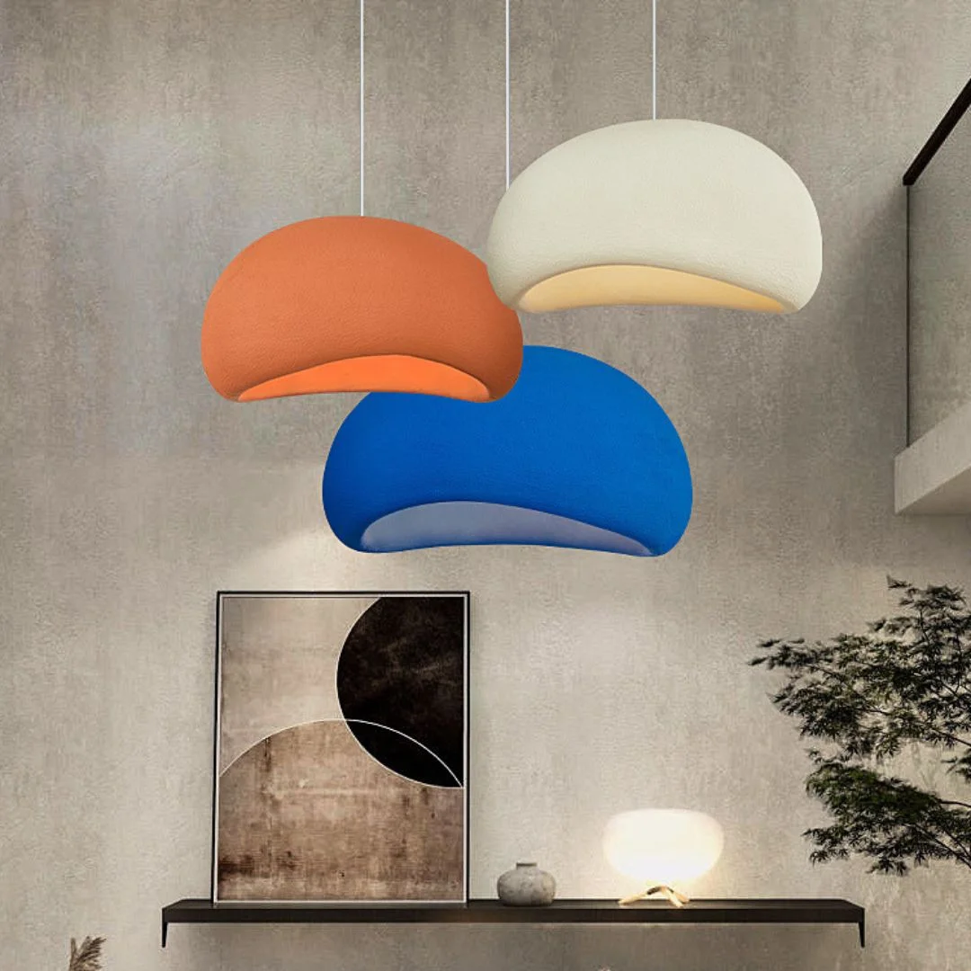 Modern Imitation Cement Wabi-Sabi Chandelier Pendant Lights