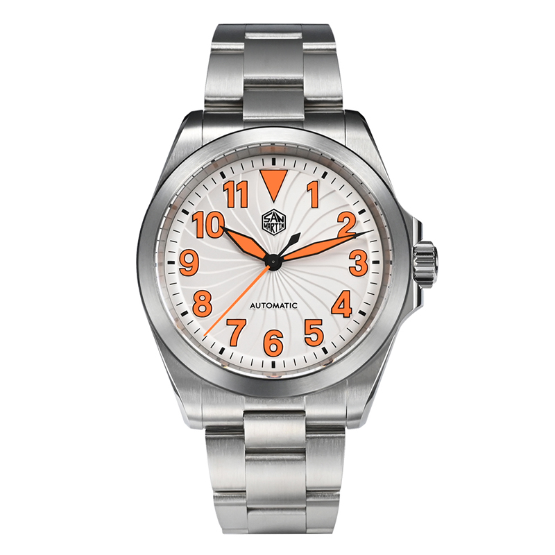 San Martin New Turbine Pilot Stainless Steel Men NH35 SN0132 San Martin Watch San Martin Watch