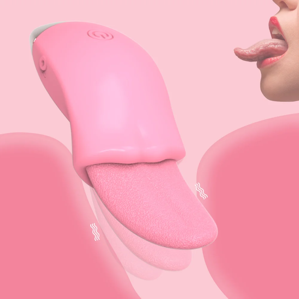 Realistic Tongue Vibrator Breast Massager