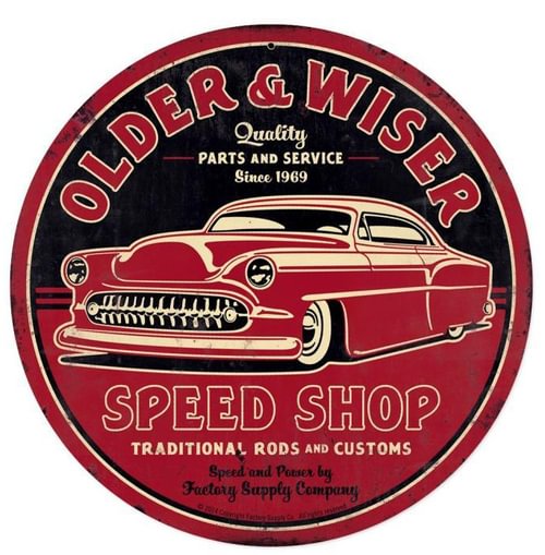 Garage- Round Shape Tin Signs/Wooden Signs - 30*30CM