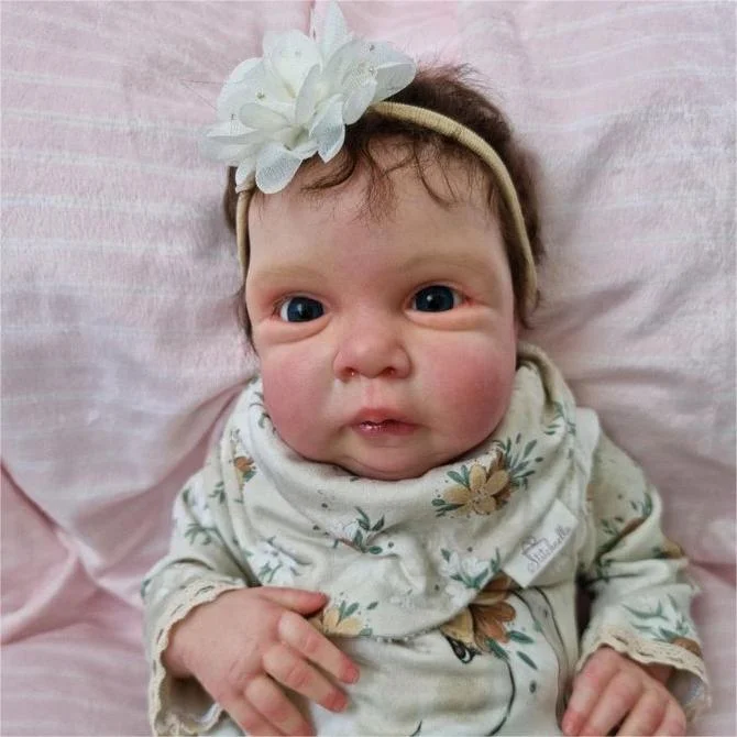 [New Series]20" Super Lovely Real Life Handmade Cloth Body Reborn Baby Girl Doll Beata