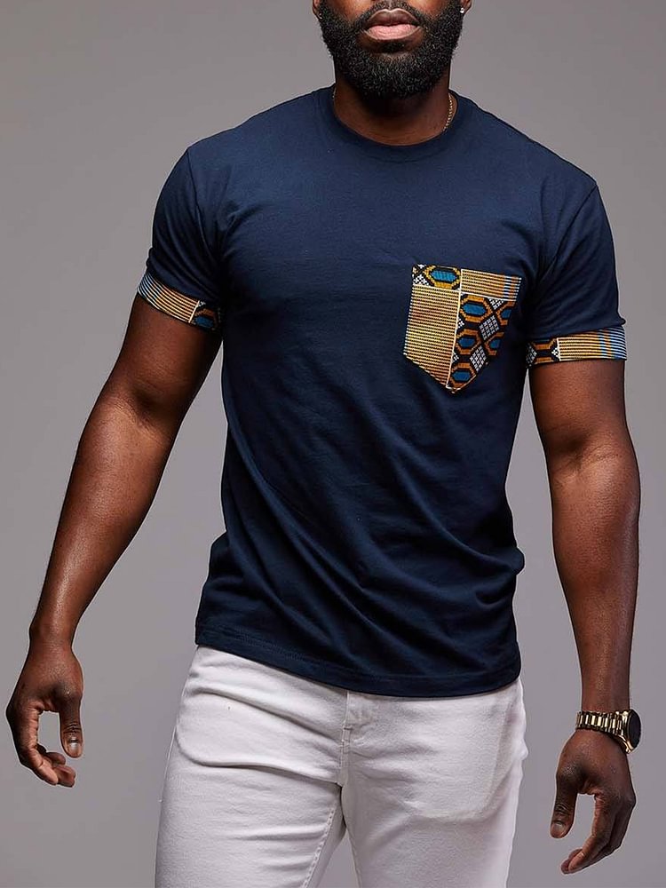 Men's Ethnic Print Fashion Casual Top