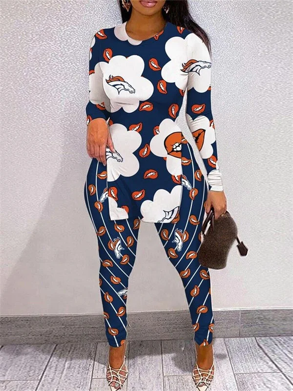 Denver Broncos
Limited Edition High Slit Shirts And Leggings Two-Piece Suits