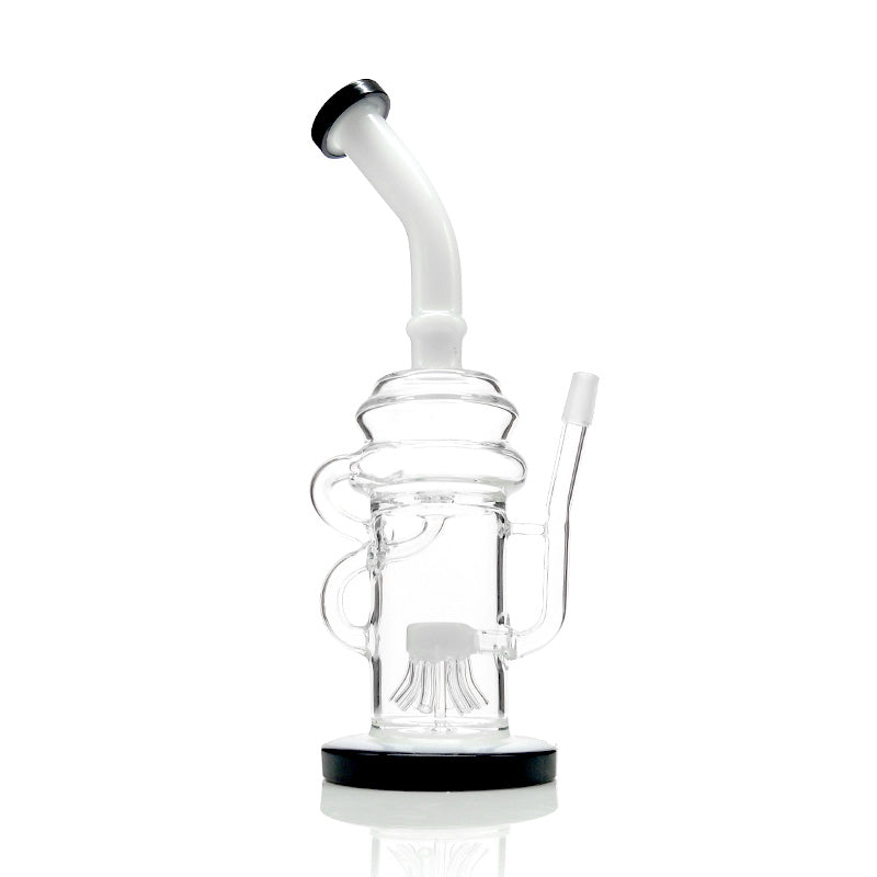 Beautiful Recycler Bong with Octopus Percolator
