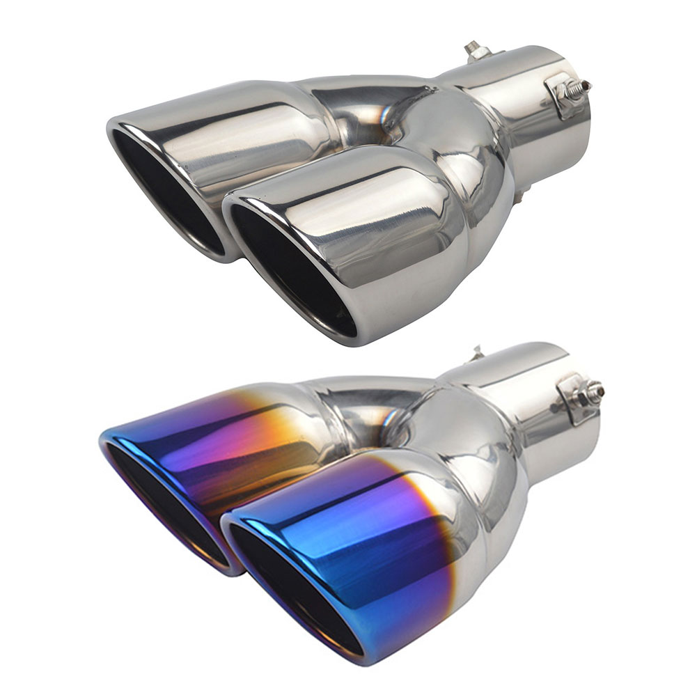 Dual Exhaust Tip Bolt-on Rolled Edge Slant Cut Tailpipe Tip 3 inch Inlet, Silver, 501 Original
Dual Exhaust Tip Bolt-on Rolled Edge Slant Cut Tailpipe Tip 3 inch Inlet, Silver, 501 Original