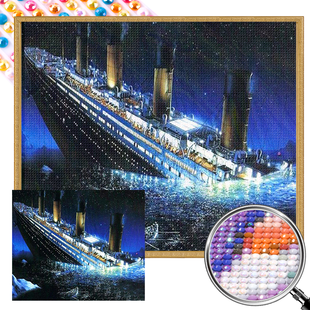 格安 Diamond (60*50CM) Titanic - Square Full - Painting 絵画