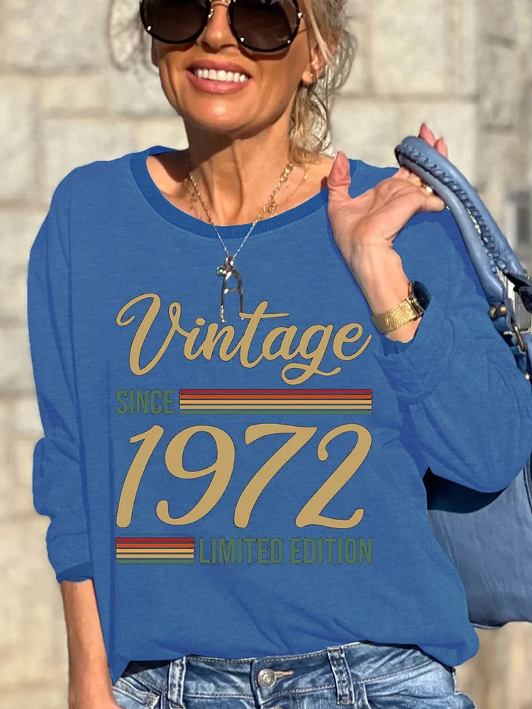 1972 Ladies Crew Neck Sweatshirt socialshop