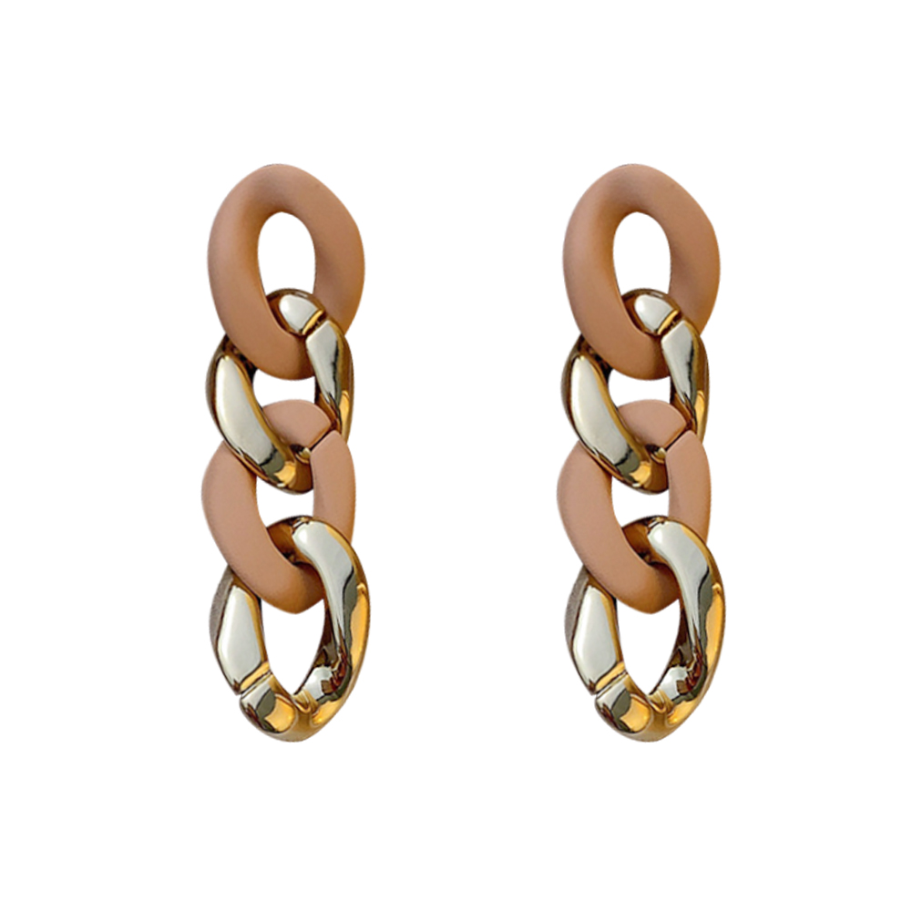 Female Punk Studs Chain Exaggerated Pendant Eardrop Hit Color Long Earrings, 501 Original
Female Punk Studs Chain Exaggerated Pendant Eardrop Hit Color Long Earrings, 501 Original