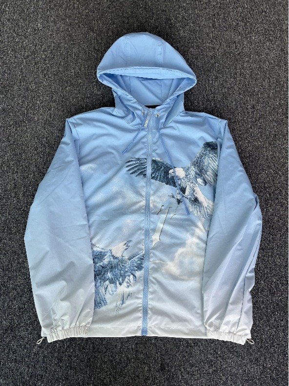 YiLianDa Trapstar Men's Windbreaker Lightweight Jacket Zip Up Hoodie