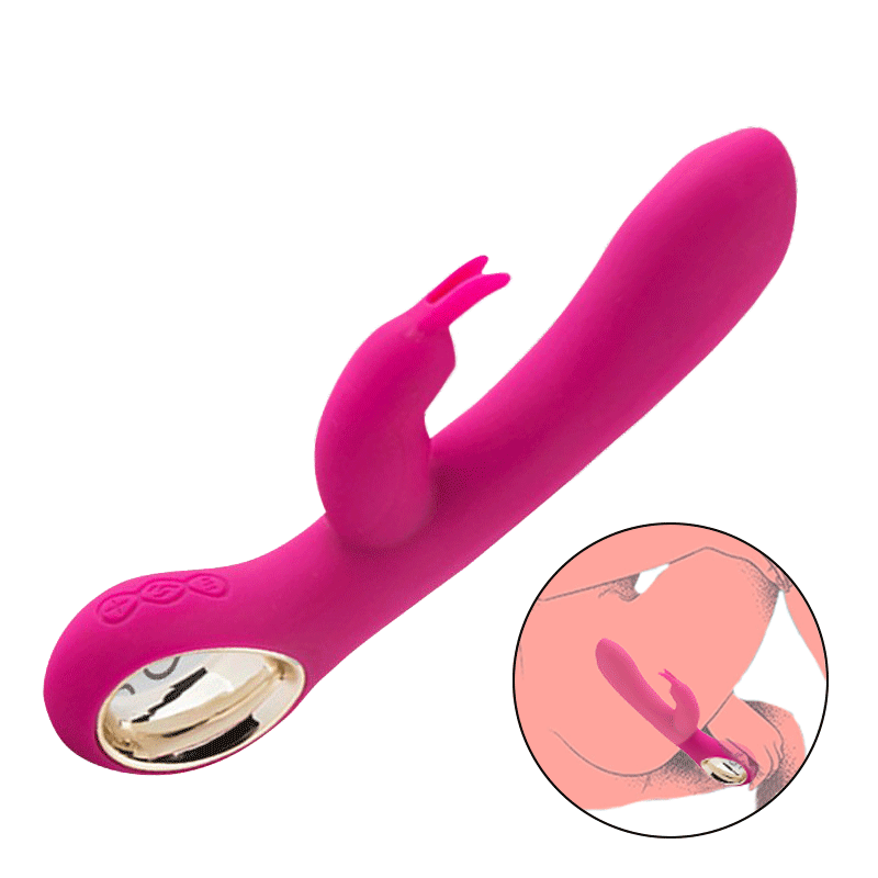 DuoVibe - Rabbit Vibrator Flexible Bunny Ears for Clit & Powerful Vibe for G-Spot By Rose Toy