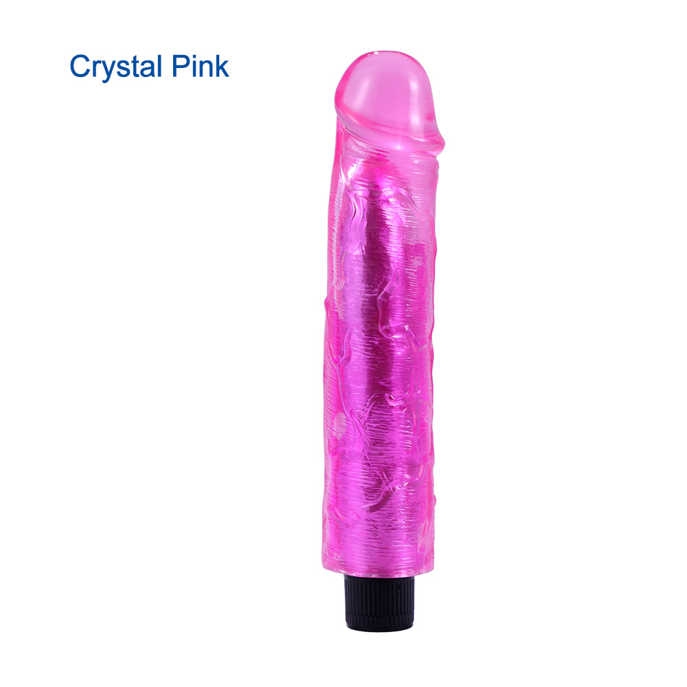 Subscriber Exclusive — Crystal Colors Vibrating Dildo By Rose Toy