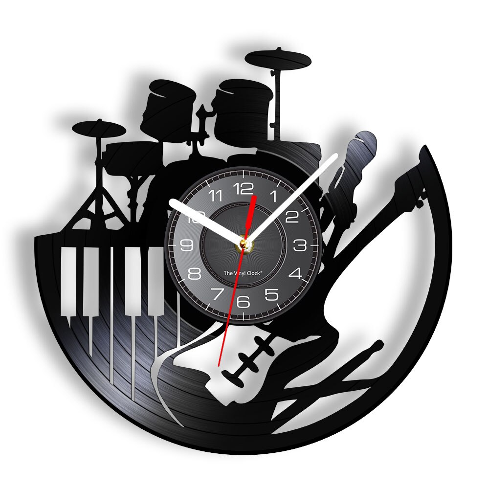 Drum And Guitar Musical Instrument Set - Vinyl Record Wall Clock - Without LED, 501 Original
Drum And Guitar Musical Instrument Set - Vinyl Record Wall Clock - Without LED, 501 Original