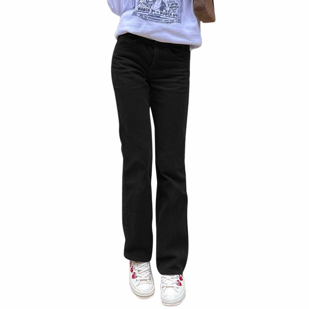 Women Fashion Corduroy Long Pants Low Waist Straight Trousers -Black, 501 Original
Women Fashion Corduroy Long Pants Low Waist Straight Trousers -Black, 501 Original