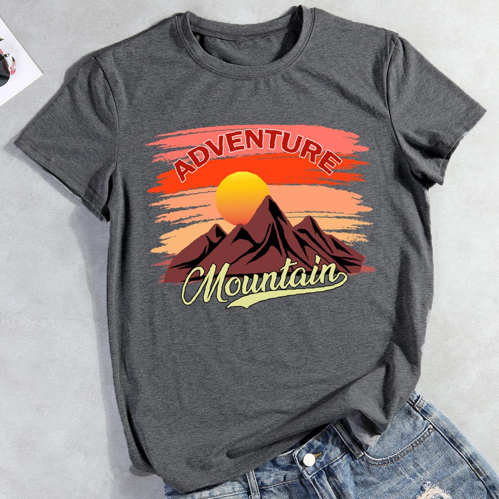 Adventure mountain Round Neck T-shirt-0025867-Guru-buzz