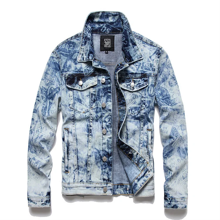 Digital Print jean jacket