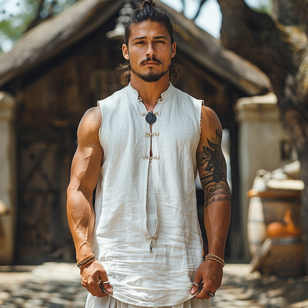 Casual Linen Vest-inspireuse