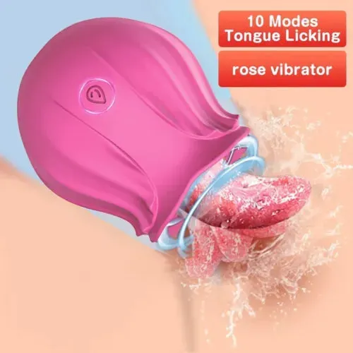 pornhint Pornhint Rose Licking Vibrator Clit Dildo Women G-spot Massager Oral Sex-Toy for Women