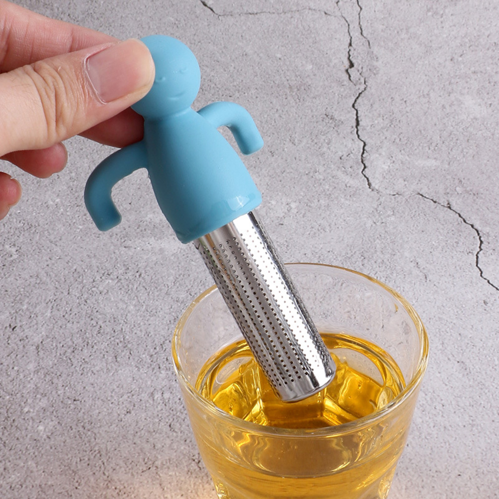 Man Shaped Tea Strainer Filter For Loose Leaf Tea Brewing Infuser, Blue, 501 Original
Man Shaped Tea Strainer Filter For Loose Leaf Tea Brewing Infuser, Blue, 501 Original