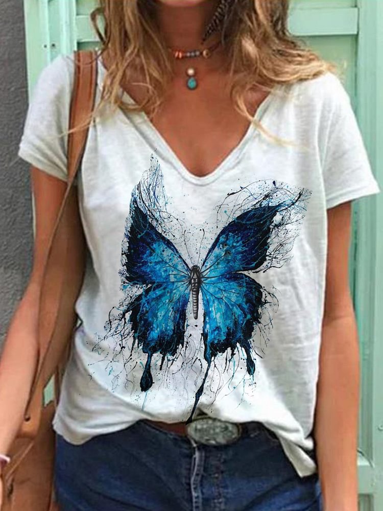 Bestdealfriday Casual Short Sleeve Shift Cotton Shirts Tops 9418672
