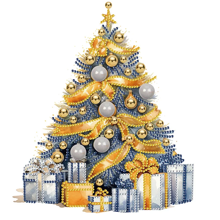 Colorful Christmas Trees 30*30CM(Canvas) Special Drill Diamond Painting gbfke
