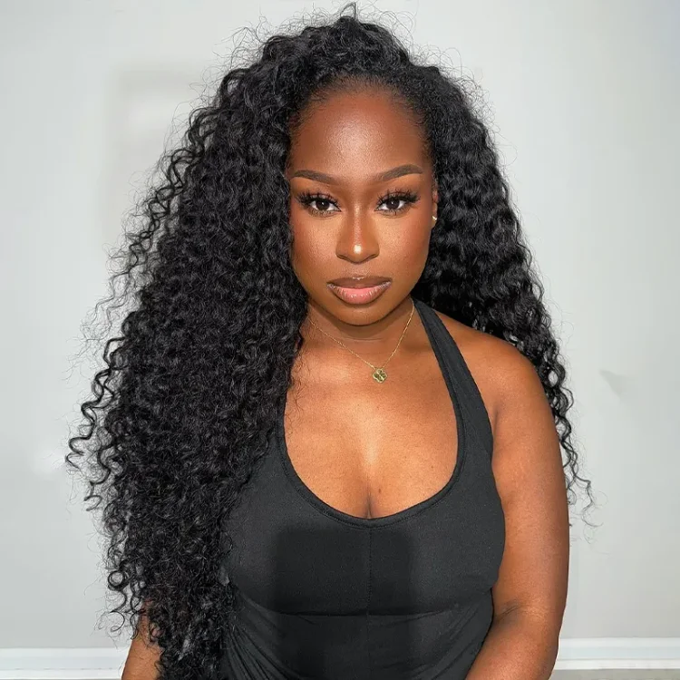 3 In 1 Half Wig | Curly Summer Ready to Wear Breathable Wig- Curly Half Wig For Versatile Styling