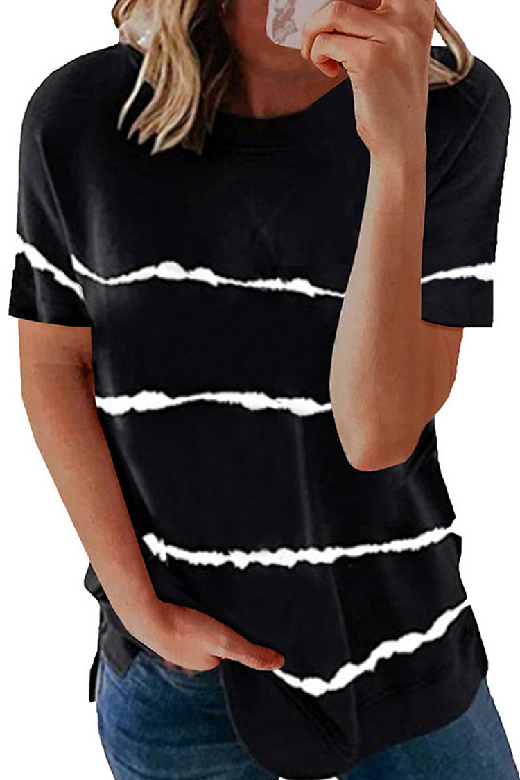 KarliDress Striped Short Sleeved T-shirt P12820