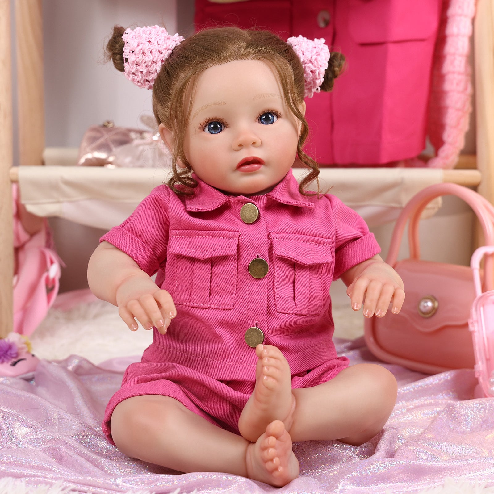 20'' Reborn Baby Doll Sweet Princess Toddler Girl Daisy Realistic Awake