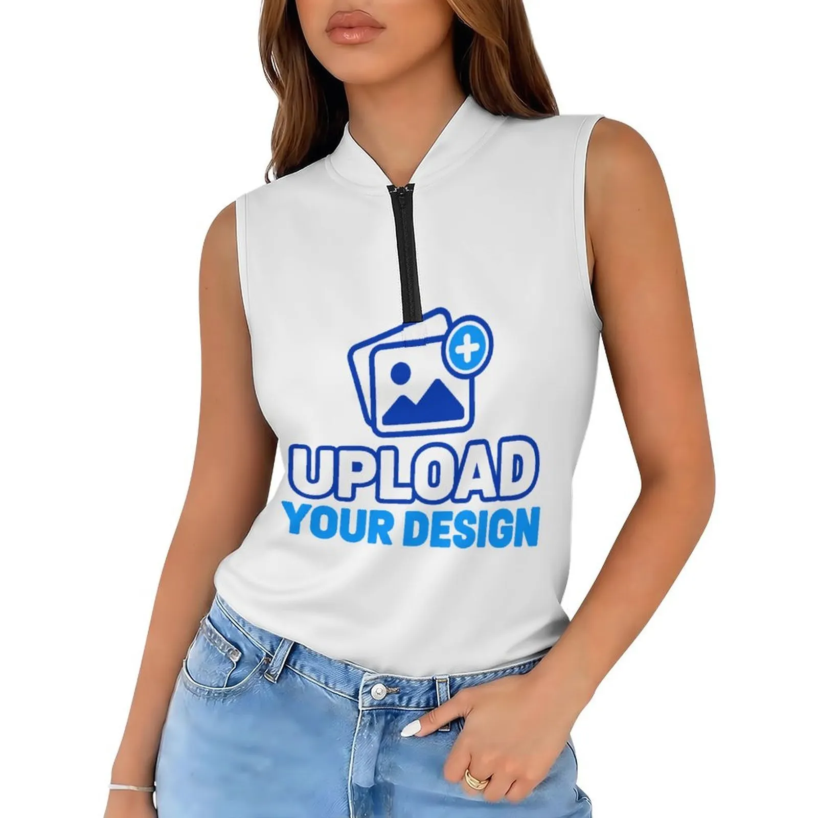 UPF50+ Golf Tank Top custom product view 9