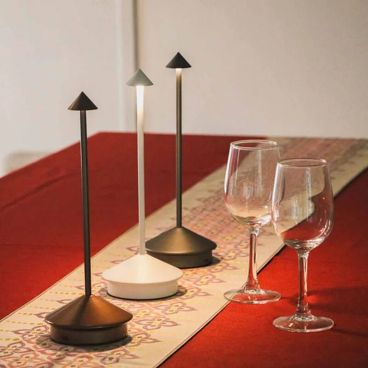 Precise: Minimalist LED Table Lamp - Waterproof & Dimmable Cordless Lighting - Appledas