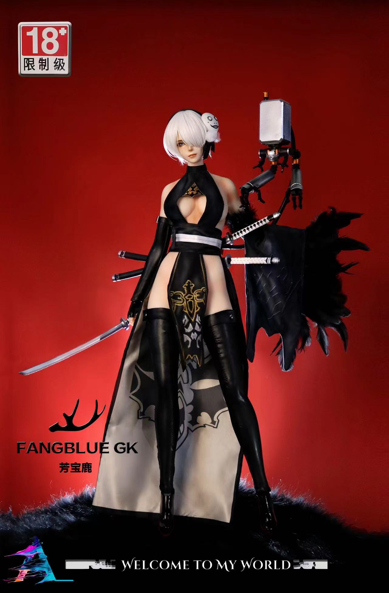 FANGBLUE GK Studio 1/3スケール 2B ヨルハ二号B型 PRE-ORDER FANGBLUE GK Studio - NieR Automata 2B 1/3 Statue
