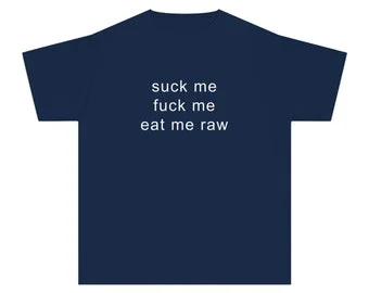 pornhint Pornhint Suck Me Fuck Me Eat Me Raw Baby Tee Y2K Slogan T Shirt Aesthetic Pinterest Tees Shirts TShirts T-Shirt Graphic Crop Top Tops T-Shirts Depop