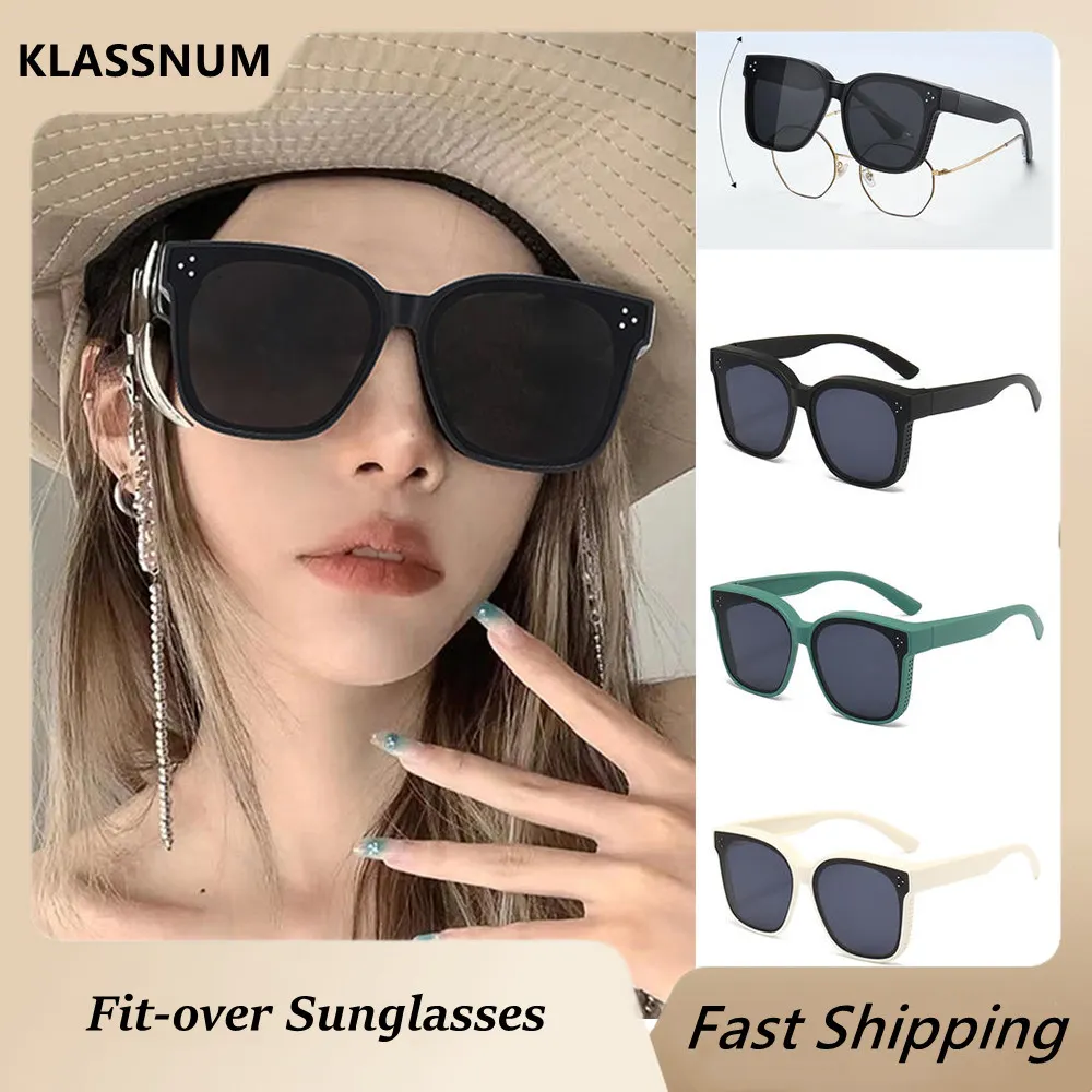 thumbnail image 2 of JuicyOrange Polarized Fit-Over Sunglasses For Women - Oval Rhinestone Frame 2 of 5