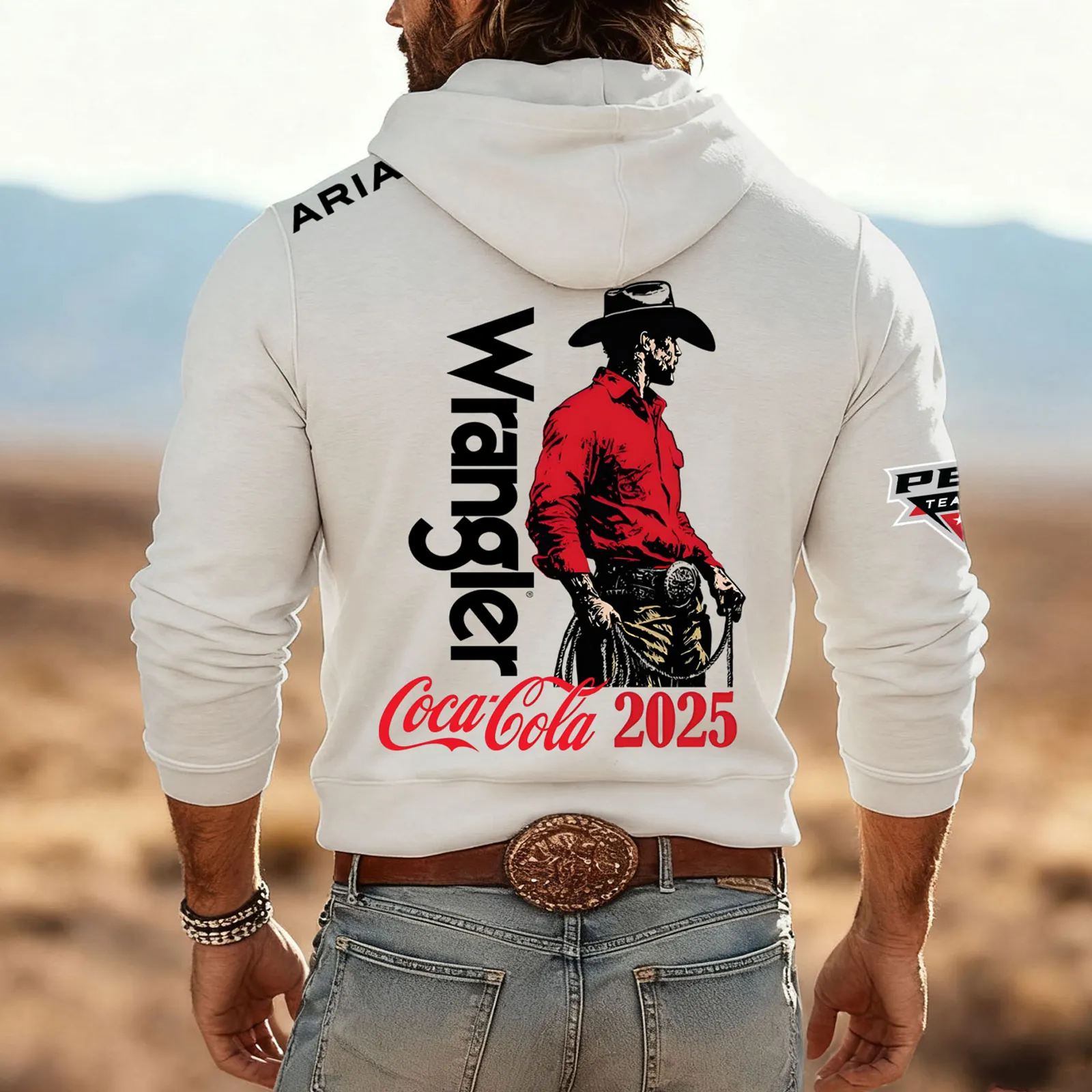 Hoodie With Cowboy Graphic Design