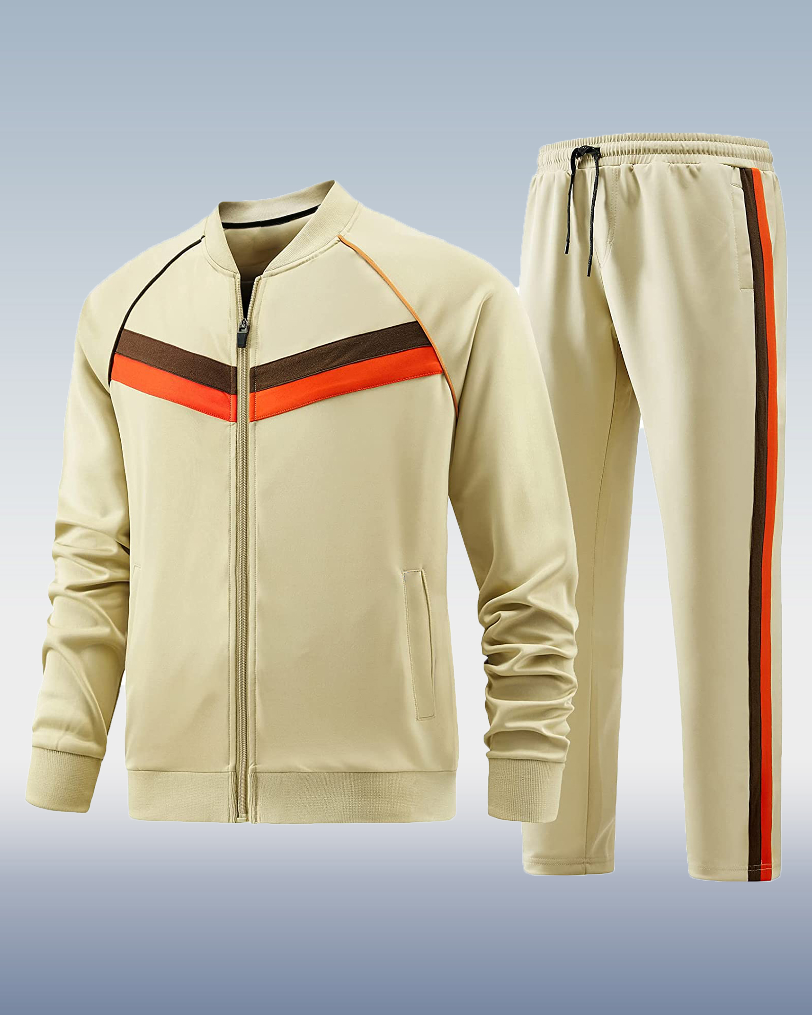 Suitmens Men's Classic Nostalgia 70s and 80s Tracksuit 00145