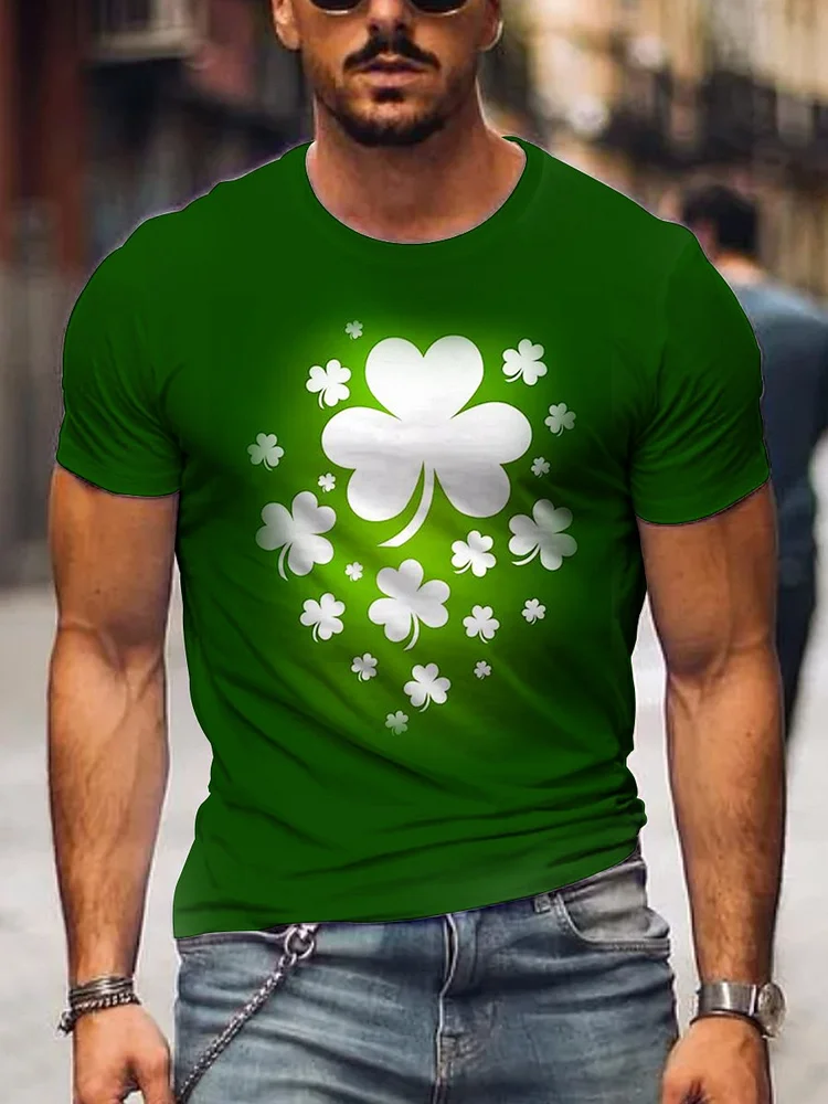 Men's Happy St. Patrick's Clover T-Shirt
