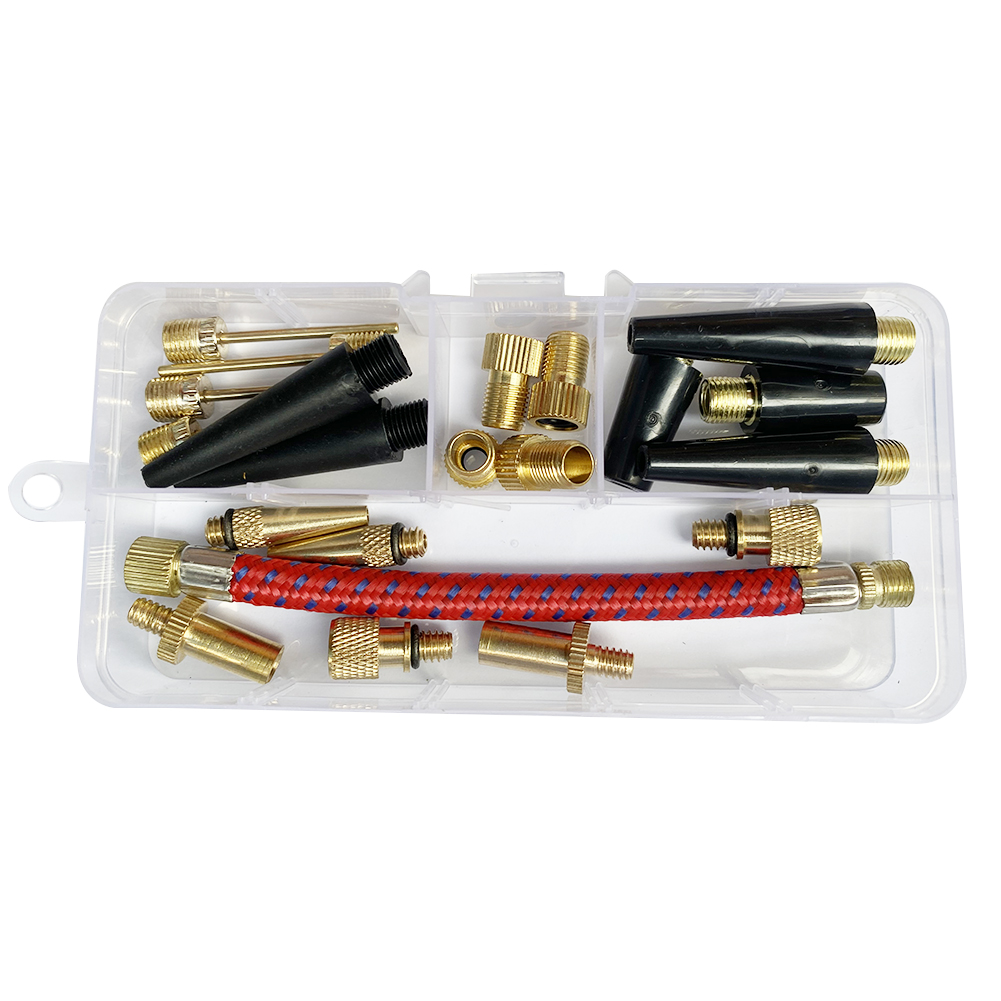21pcs Valve Connector Foot Ball Airbed Bicycle Tyre Pump Adapter Set Kit, 501 Original
21pcs Valve Connector Foot Ball Airbed Bicycle Tyre Pump Adapter Set Kit, 501 Original