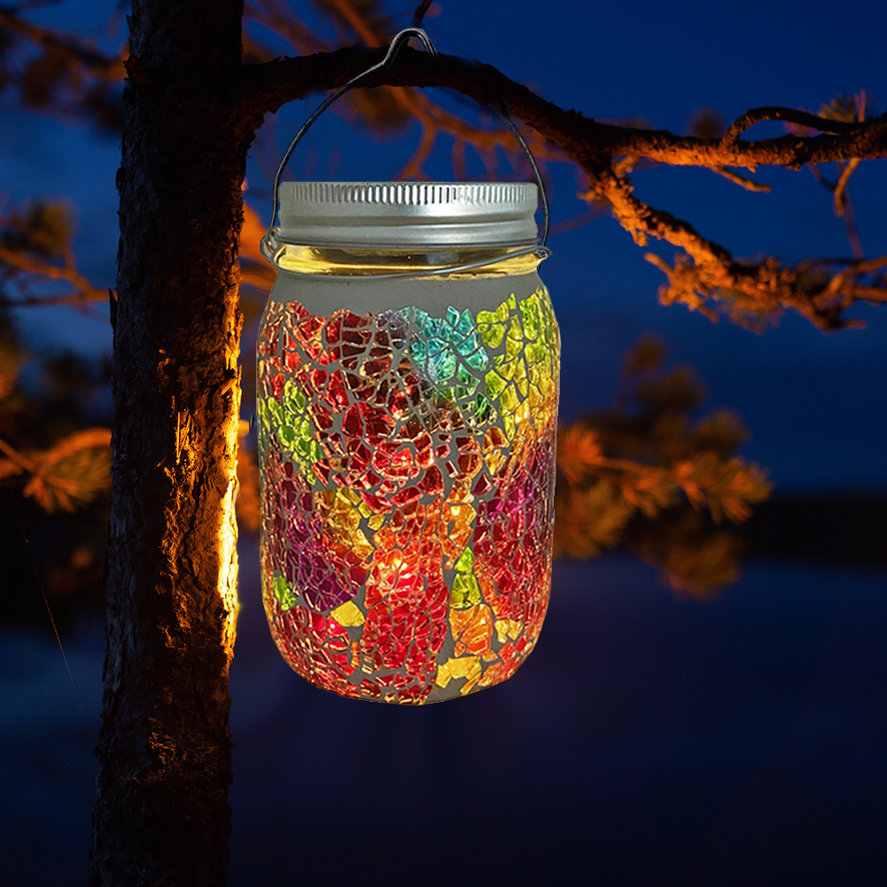 LED Solar Lamps Cracked Glass Light Outdoor Indoor Hanging Mason Jar Lights, Green, 501 Original
LED Solar Lamps Cracked Glass Light Outdoor Indoor Hanging Mason Jar Lights, Green, 501 Original
