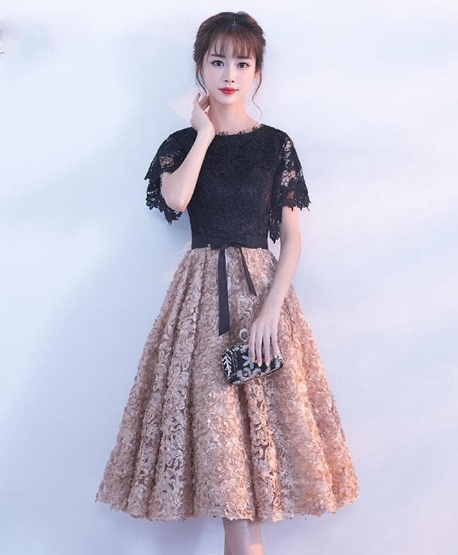 Cute A Line Lace Short Prom Dress